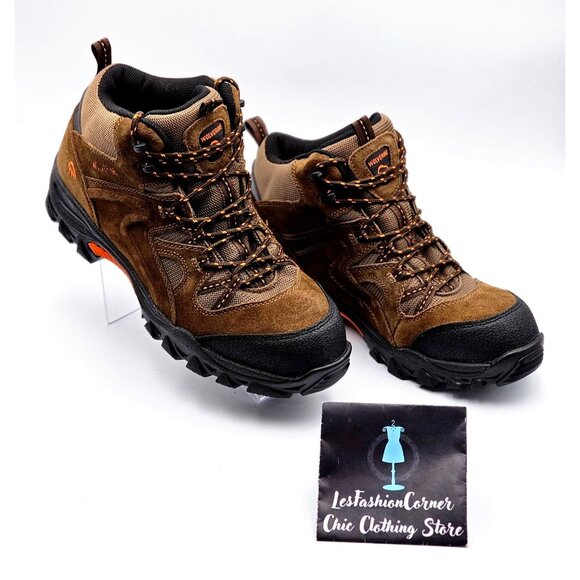 NWOB Wolverine Men's Brown Leather Hiking Waterproof Steel-Toe Boots Sz 12M 387 - Picture 4 of 15